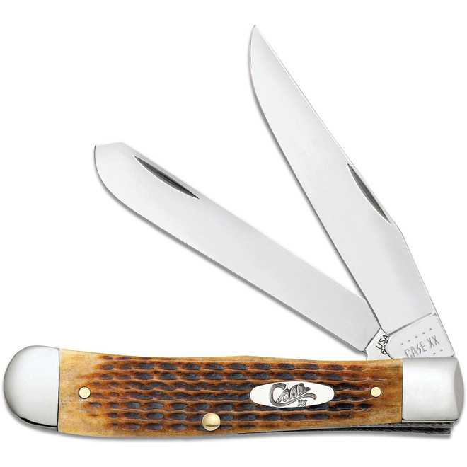 Case 27899 Rogers Corn Cob Jig Antique Bone Trapper 3.25" Tru-Sharpe Blade