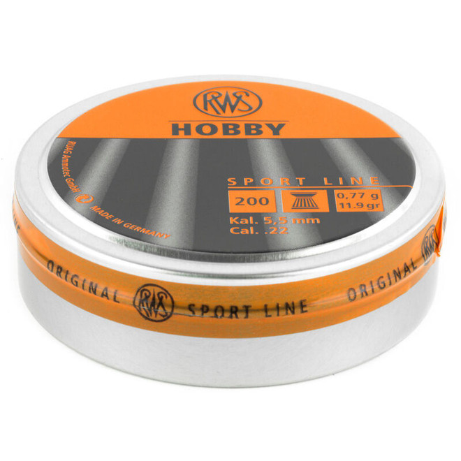 RWS Hobby Sport Line 22 Pellet 200 Round Tin