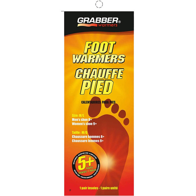 Grabber Foot Warmers Med/Lg - 3 Pairs