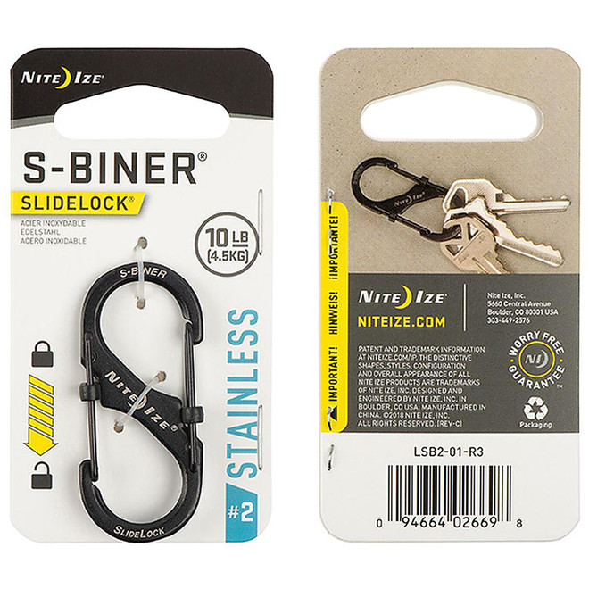 NITE IZE S-Biner Slidelock #2 Black