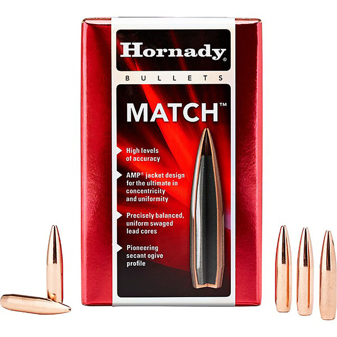 HORNADY 3039 30 CAL .308 155 GR BTHP MATCH 100 CT.