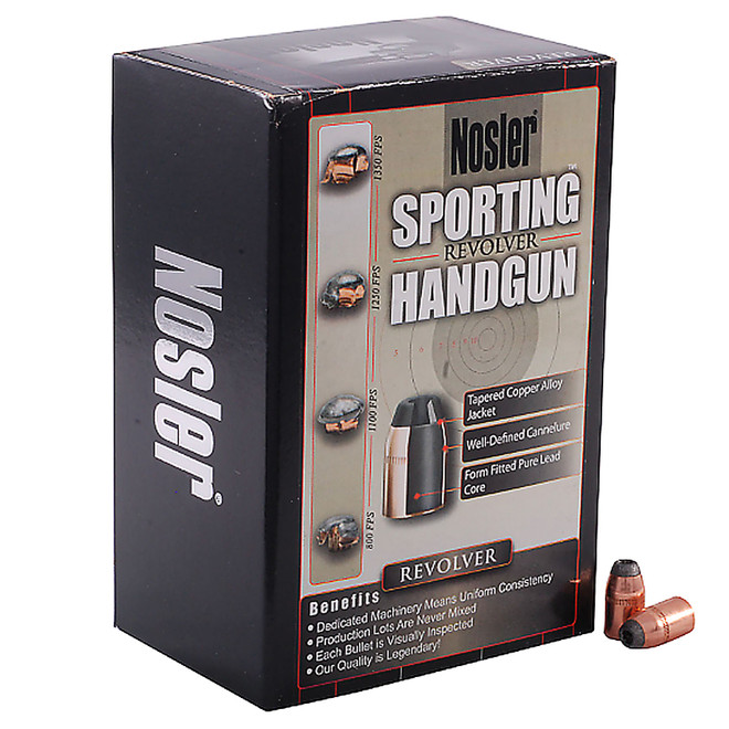 NOSLER 44841 38CAL (.357) 158GR JHP 250 CT.