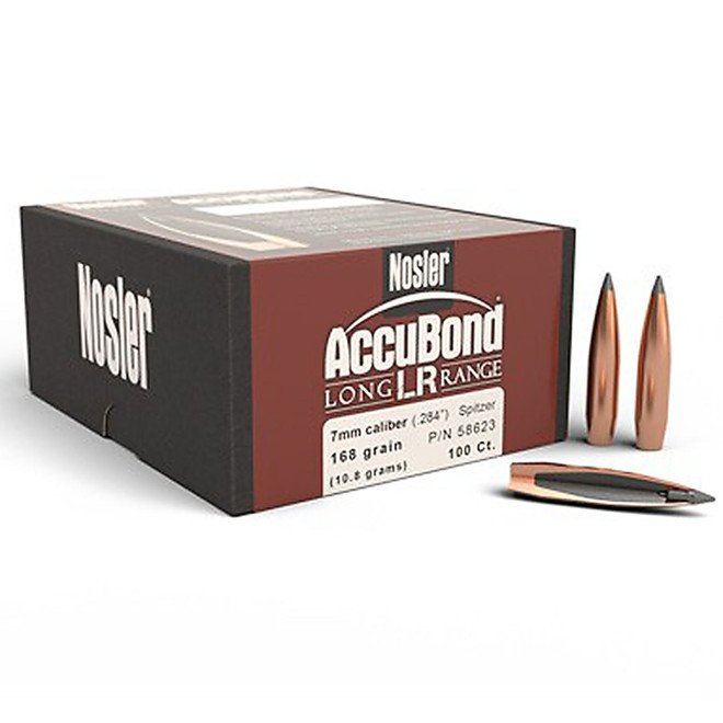 NOSLER 58623 ABLR 7MM 168GR SP 100CT.