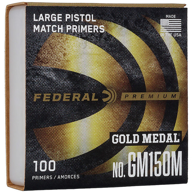 FEDERAL GM150M GM LARGE PISTOL PRIMER 100 CT.