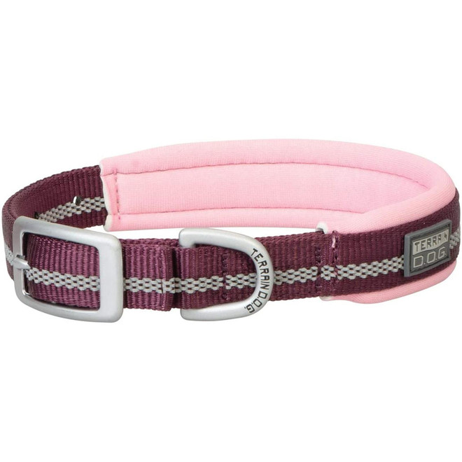 TERRAIN D.O.G. 07-0860-70-15 3/4X15" Neoprene Lined Collar Plum/Pink
