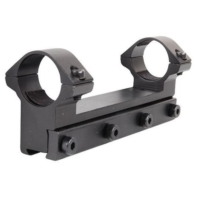RWS Lock Down Scope Mount with Integral 1" Rings Rimfire and Air Gun Gloss
