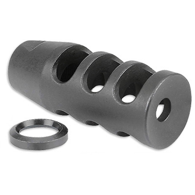 Midwest Industries Muzzle Brake 7.62mm 5/8"-24 Thread Steel Black