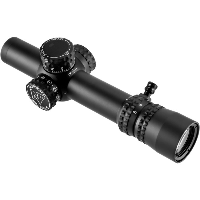Nightforce NX8 F1 Scope 30mm 1-8x 24mm ZS 2/10 Mil-Radian FC-Mil Reticle