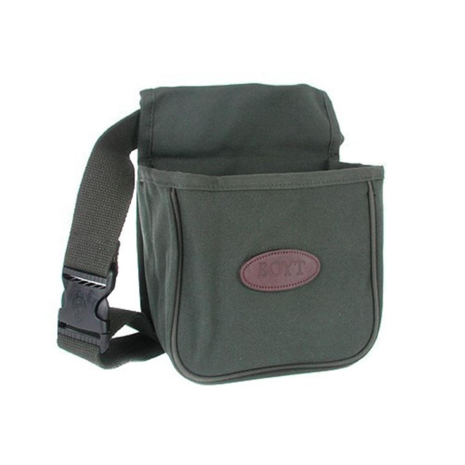 Boyt Divided Shotgun Shell Pouch with Belt Canvas Green