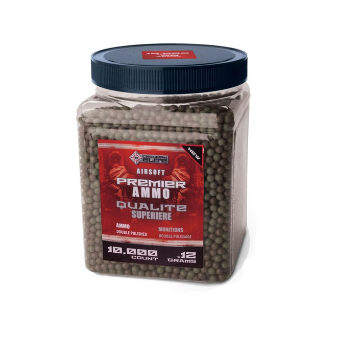Game Face Premier 6mm Airsoft BB .12 Gram Camo Pack of 10,000