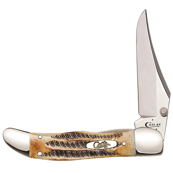 Case Kickstart AOFolding Knife 2.92" CP SS Blade 6.5 BoneStag Handle