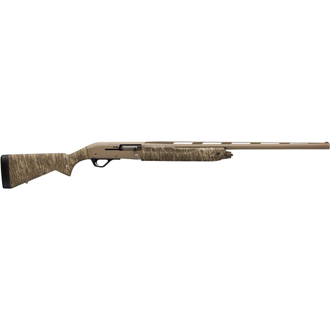 Winchester SX4 Super Hybrid Hunter Shotgun 12 Gauge 28" Barrel 3.5" Chamber, 4-Round Flat Dark Earth Synthetic Stock Mossy Oak Bottomlands Camo