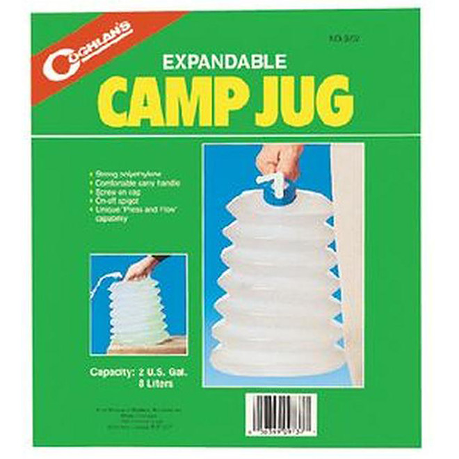 Coghlan's 9737 Expandable Camp Jug, 2 Gal Capacity, Polyethylene