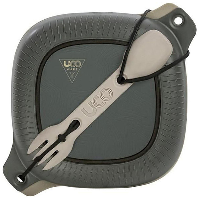 UCO Outdoor Eating Tableware 4 Piece Kit Grey