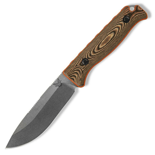 Benchmade Saddle Mountain Skinner Richlite W/ Orange G-10 Handle