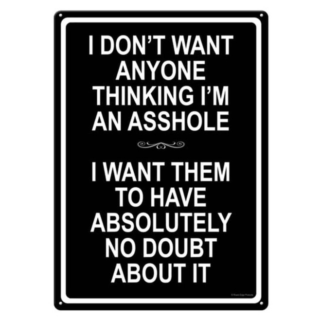 River's Edge 12in x 17in Tin Sign - AHole Tin 1482