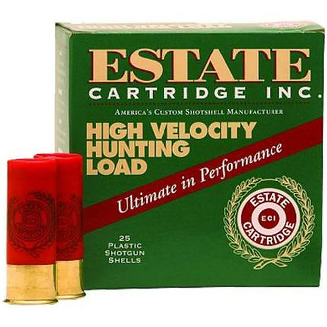 Estate Cartridge High Velocity Hunting 410 GA, 2.5" 1/2oz 6 Shot 25 Rounds