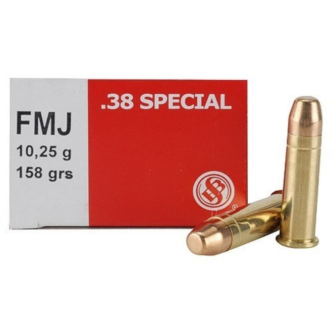 Sellier & Bellot 38 Special 158GR FMJ Box of 50