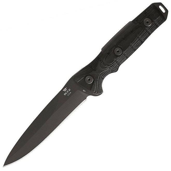 Buck Gck Cerakote Sniper Gray Spear Point Black G-10