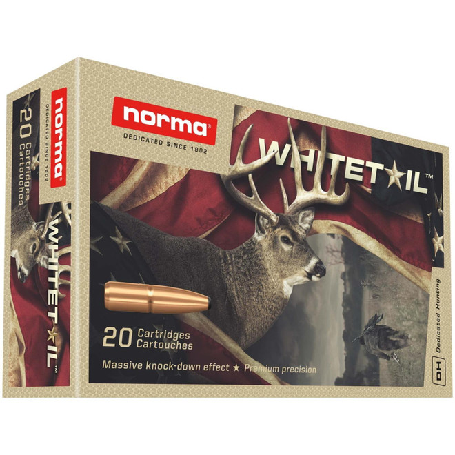 Norma Whitetail .243 Winchester Brass Cased 100GR 20 Rounds