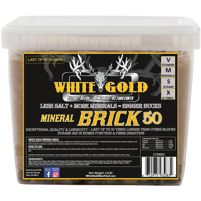 White Gold Mineral Brick 50 - 12Lbs