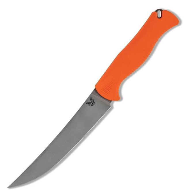 Benchmade 15500 MeatCrafter Fixed Blade Knife 6.09" Trailing Point CPM154 Orange