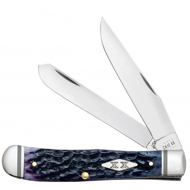 Case XX Jigged Purple Bone Trapper Stainless Pocket Knife