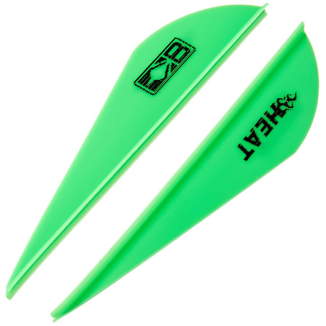 Bohning 2.5" Heat Vanes Neon Green 2.5" Heat Vane, 36pk