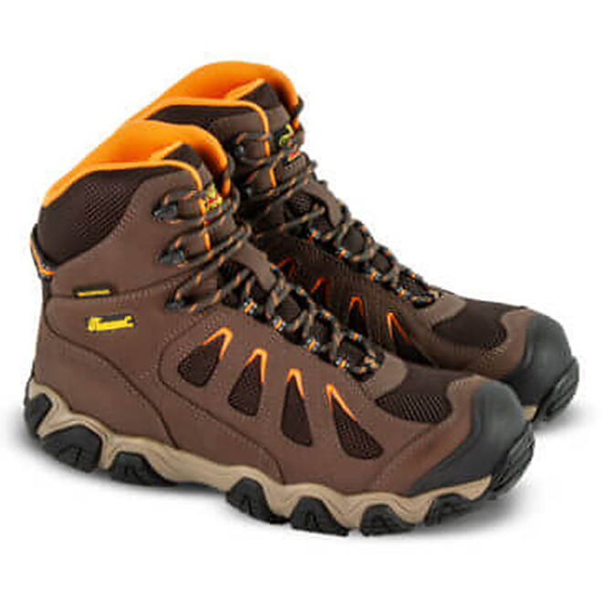 Thorogood Mens Crosstrex WP 6" Safety Toe Hiker Brown Boots 804-4296