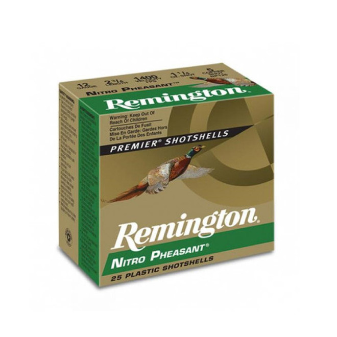 Remington Nitro Pheasant Copper-plated Shotshells 20ga 3 in 1-1/4 oz Max dr 1185 fps #5 25 Rounds