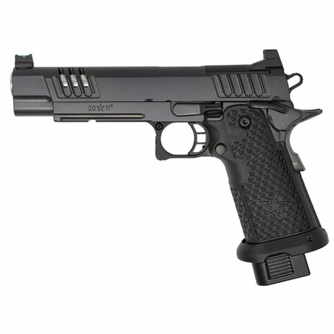 Staccato XL DPO 9mm, 5.4" Bull Barrel, Optics Ready, Green FO Front, SS Barrel, DLC, 20rd