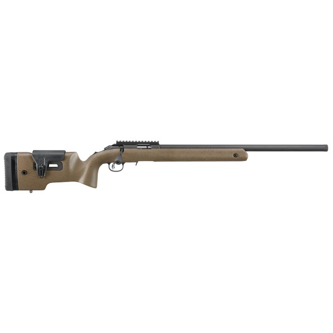 Ruger American Rimfire LRT .22 LR 22" Threaded Barrel Brown 10 Rounds