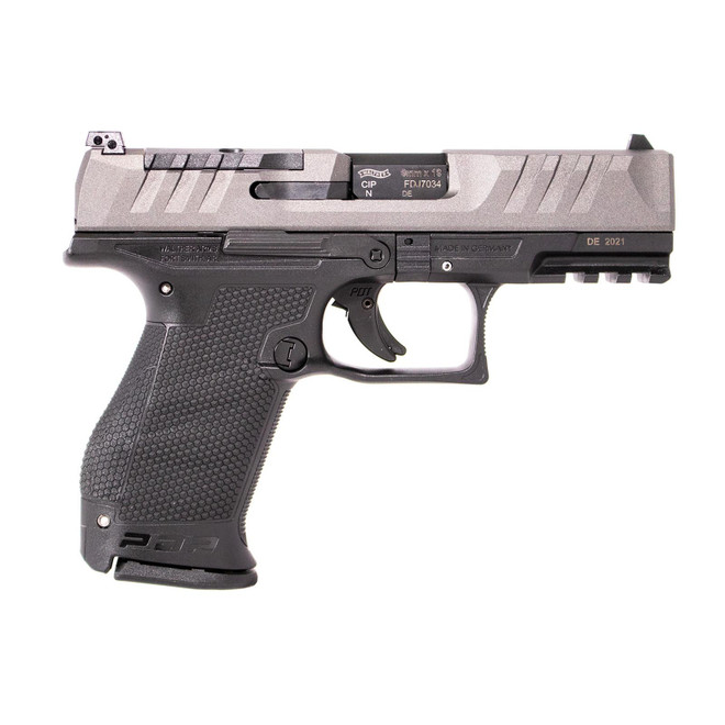 Walther PDP Compact 9mm Pistol with Gray Slide and 4 Inch Barrel