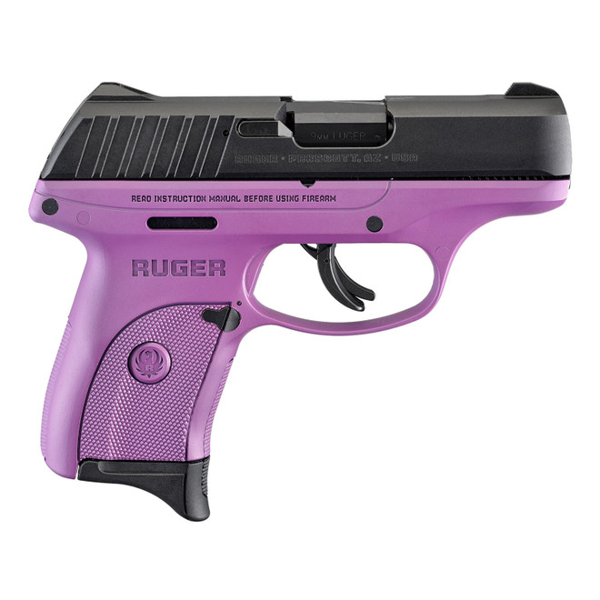 Ruger EC9S Purple Cerakote Compact 9MM 3.1" Barrel Thumb Safety Fixed Sights 7rd Mag