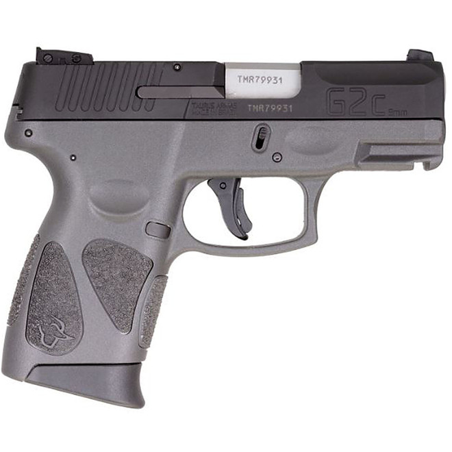 Taurus 1G2C93112G 111 G2C 9mm Single/Double Action 3.2" Barrel Capacity Gray Polymer Grip Black Slide 12 rd