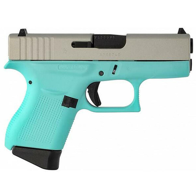 Glock 43 9mm Luger 3.4" Barrel 6+1 Capacity Robin's Egg Blue