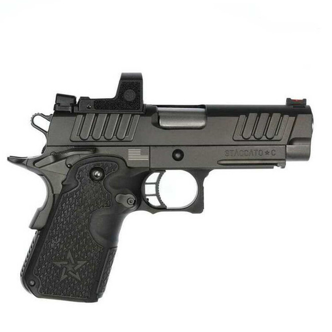 Staccato C DUO 9mm 3.9" Bull Barrel Carry DUO Sights Black DLC 8rd