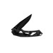 TRUE Utility Tactical Knife Serrated Lightweight Handle Black