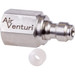 Air Venturi Male Quick-Disconnect, 1/8 BSPP Female Threads, Steel, 5000 PSI