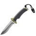 Gerber Ultimate Satin/Green Fixed Blade Serrated Edge Drop Point Black Sheath with Sharpener