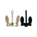 Seasense 50074534 Navy Anchor 10 Lb. Vinyl Coated Black