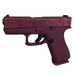 Glock 43X "Black Cherry Glitter" 9MM 3.4" Barrel 10-Rnd
