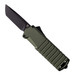 Tekto A2 Badger Automatic Od Green Aluminum Black D2 Steel Blade 1.85"
