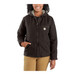 Carhartt Womens Loose Fit Washed Duck Sherpa Lined Jacket Dark Brown 2X Regular
