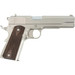 Tisas 1911A1 Stakeout Nickel Wood 9mm & .38 Super 5" Barrel 9 Rnd