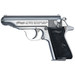 Walther PP 380Acp Stainless 7Rd Black Synthetic Grips 3.3" Barrel