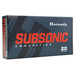 Hornady 45?70 Government 410 gr Sub?X Subsonic 20 Rounds
