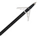 Rage Black Series Chisel Tip 2-Blade Mechanical Broadhead Pack of 3