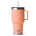 Yeti 35oz Rambler Straw Mug with Straw Lid Lowcountry Peach