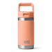 Yeti Rambler Jr 12 oz. Water Bottle with Color-Matched Straw Cap Peach